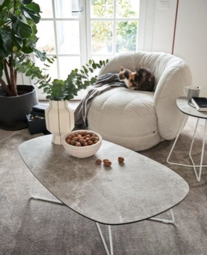 Odkládací stolek Ciop, dřevěná deska, CB5225-P