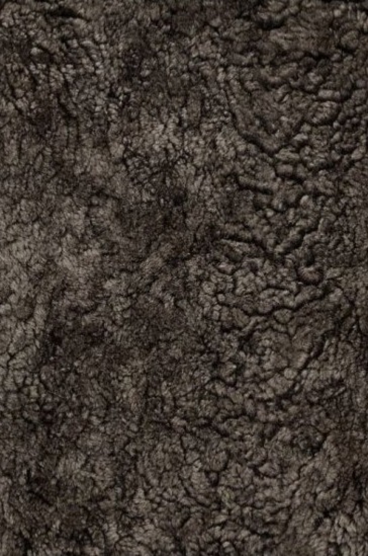 Kudrnatá australská kožešina Curly, hnědá, 95x60 cm