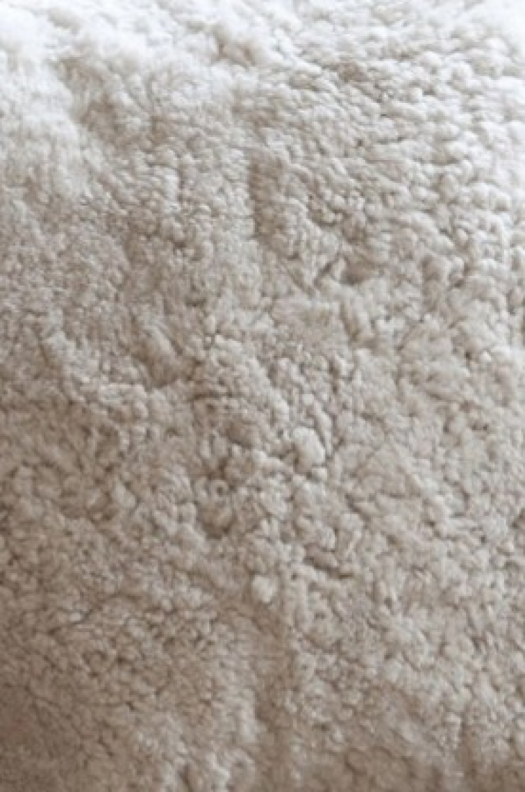 Hračka štěně Milou, kudrnatá kožešina Curly, přírodní Pearl