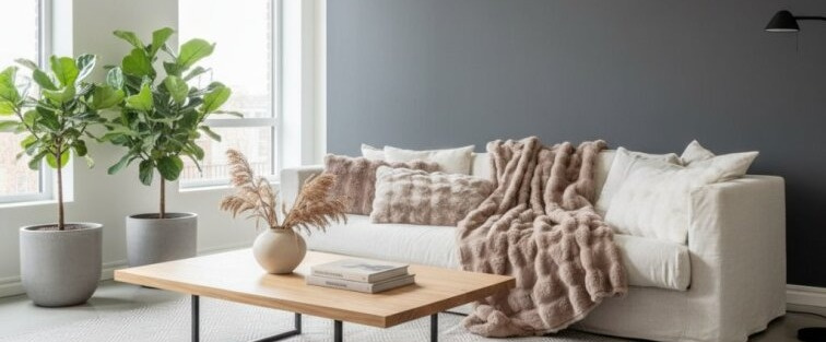 Elegantní přehoz Misty Taupe, 140x220 cm