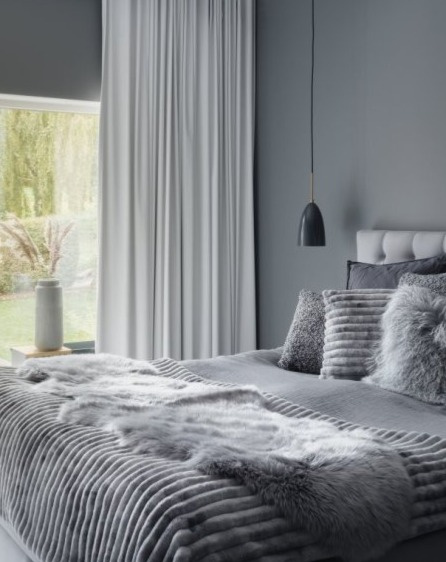 Dlouhosrstá australská kožešina Gently, světle šedá, 95-100 cm