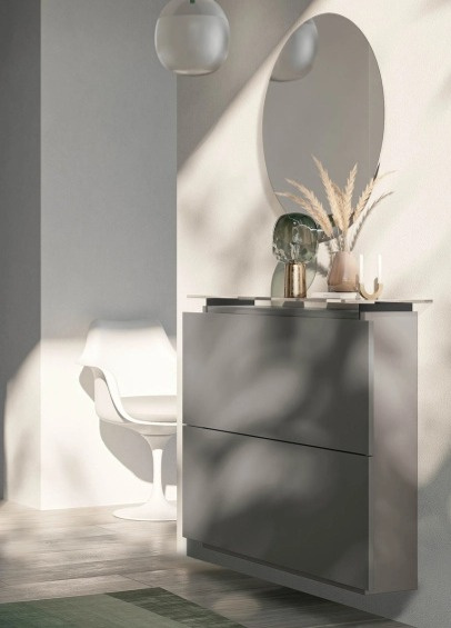 Závěsný botník Hosoi pro 6/12 párů bot, výška 84 cm