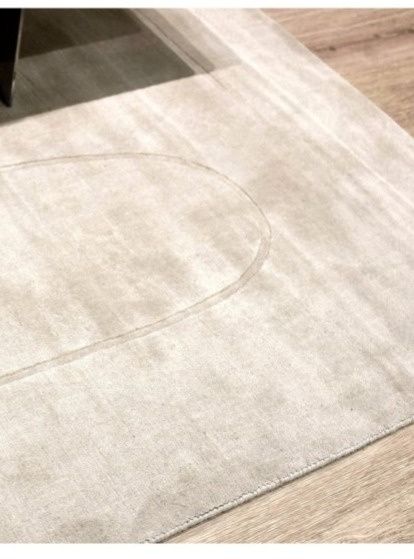 Vlněný koberec Cursive Expanse Beige, béžový