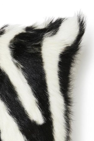 Polštář kozí kůže Zebra, 45x45 cm