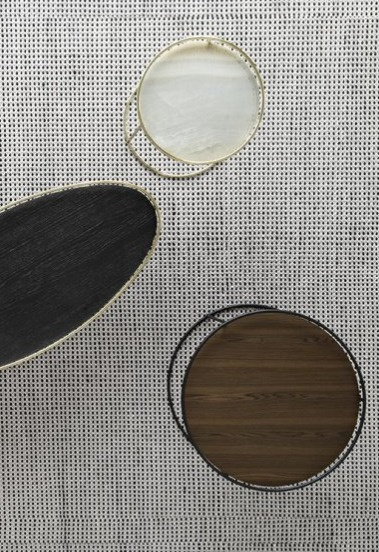 Kulatý stolek Atollo Wood, dřevo, O62,5 cm, CS5098-M