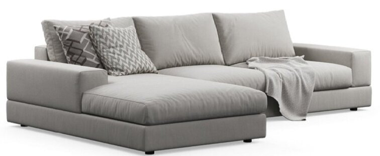 Čalouněná pohovka Vision, látková, 293x171 cm, snímatelný potah