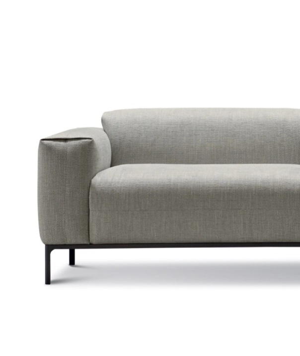 Minimalistická sedačka Spencer, 248 cm, látková, modulární