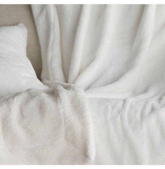 Pléd Tirol White, bílá, 130x170 cm