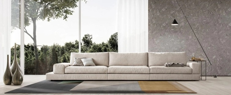 Čalouněná pohovka Vision, látková, 293x171 cm, snímatelný potah