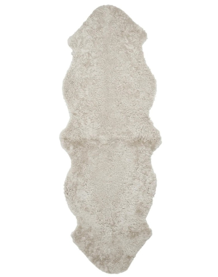 Kudrnatá australská kožešina Curly Sand, 180x60 cm