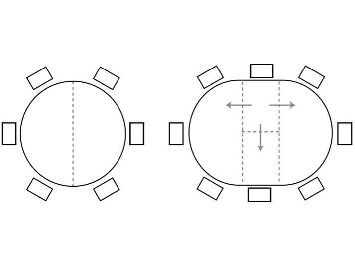 Kulatý stůl Orion, Ø140 cm, sklokeramika, CB4865-D 140