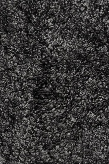 Kožešina na židli Curly Dark Grey, antracitová, Ø34 cm