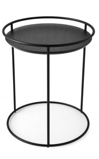 Odkládací stolek Atollo Wood, O42 cm, CS5098-P