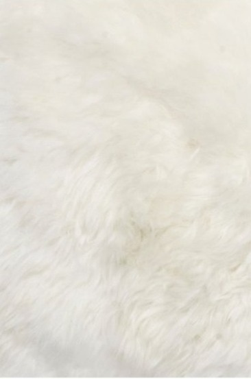 Kožešina na židli Gently, bílá, O34 cm