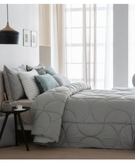 Přehoz na postel Arni Grey, šedý, 250x270 cm