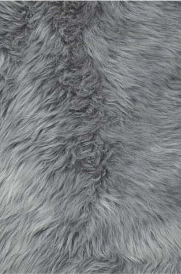 Kožešina na židli Gently, světle šedá, O34 cm