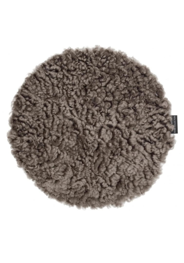 Kožešina na židli Curly Lt.Brown, světle hnědá, O34 cm