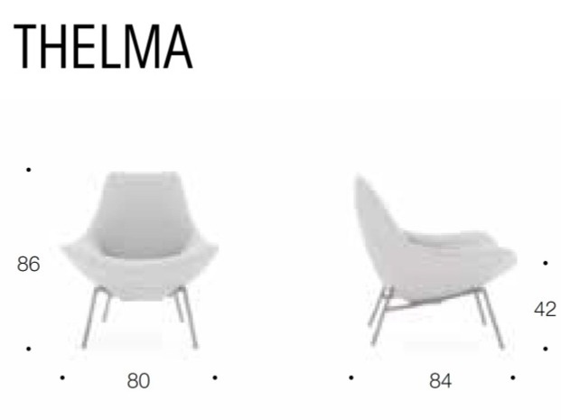 Vysoké křeslo Thelma