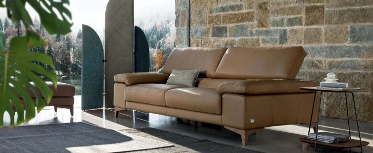 Pohodlná pohovka Paris, 180 cm, kůže, látka