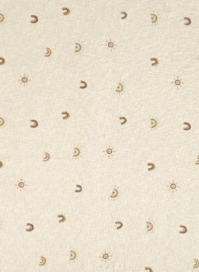 Bavlněný přehoz do postýlky Arco, béžový, 100x150 cm