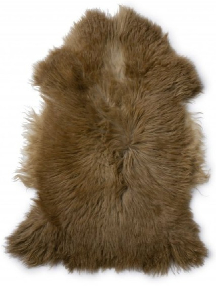 Tibetská vysokohorská kožešina Bothy, béžová-měděná, 95x55 cm