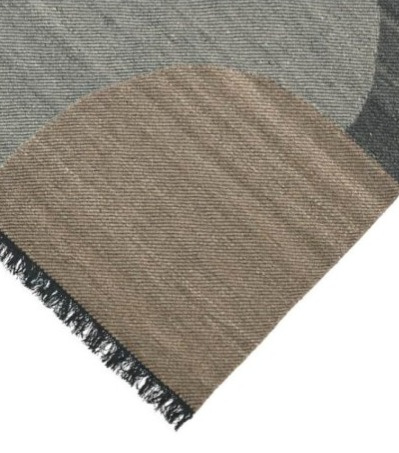 Vlněný koberec Eik Charcoal, šedo-hnědo-antracitová