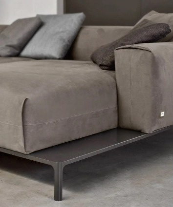 Minimalistická sedačka Spencer, 248 cm, látková, modulární