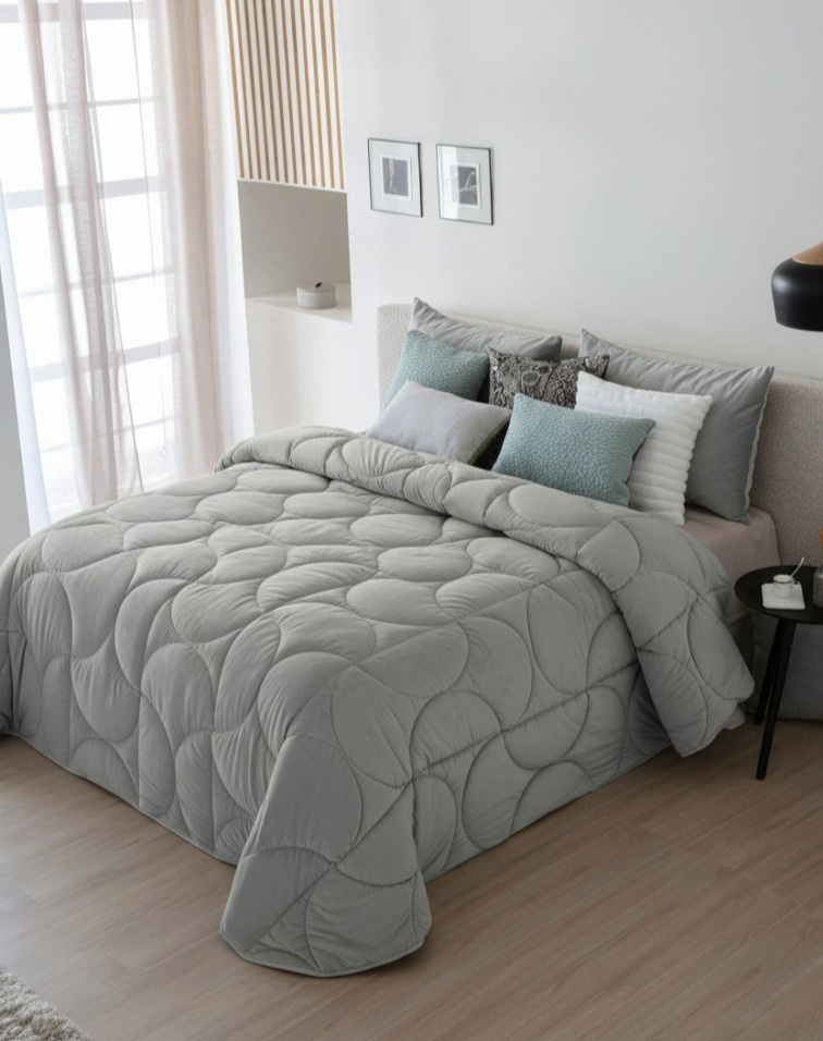 Přehoz na postel Arni Grey, šedý, 250x270 cm