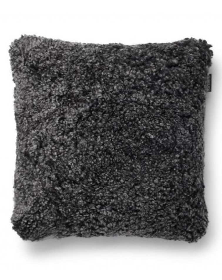 Polštář australská kožešina Curly, antracit, 45x45 cm