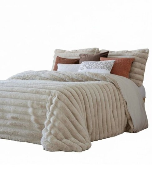 Hřejivý přehoz Cedric Beige, béžový, 250x270 cm