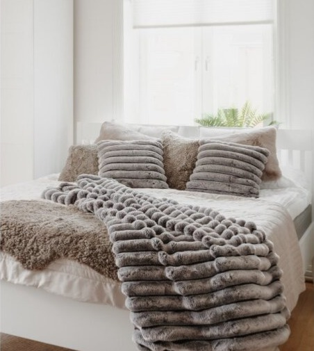 Polštář Rocky Smoke, kouřově šedý, 45x45 cm