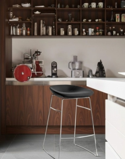 Barová židle Palm, kov, umělá kůže, v.67 cm, CS1822-SK