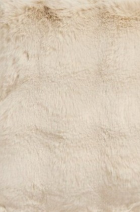 Polštář Misty Beige, umělá kožešina, 60x40 cm