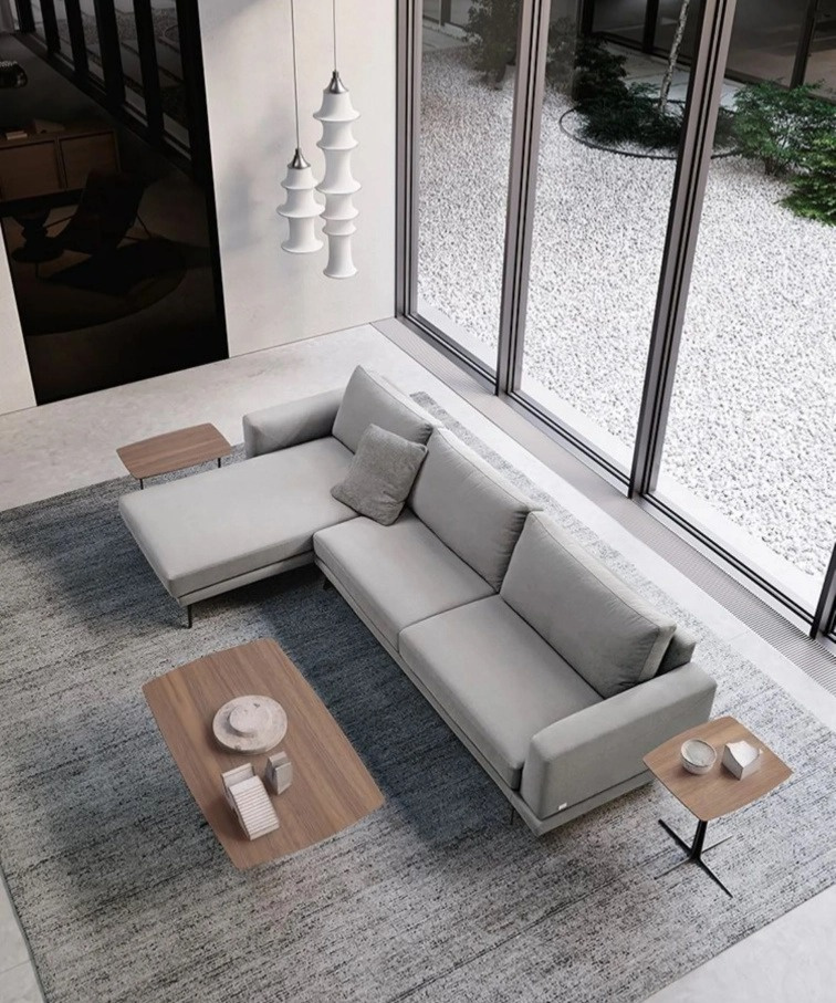 Minimalistická pohovka Philip, 228 cm, snímatelný potah