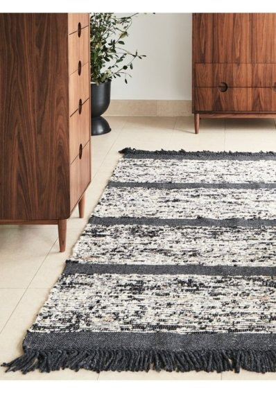 Vlněný koberec Gorm Charcoal, uhlově šedý