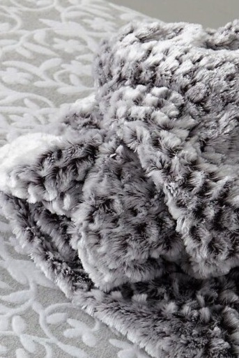 Pléd Cube Grey, šedý, 130x160 cm