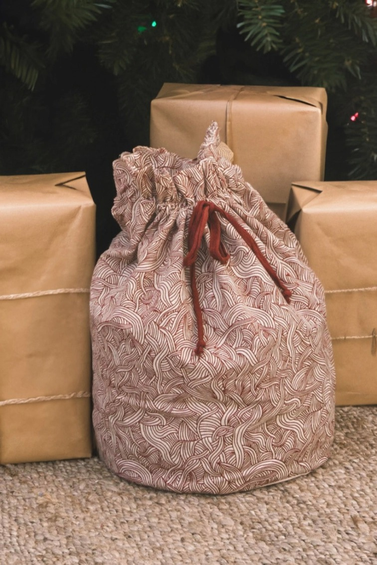 Úložný pytel Cris Red, dárkový, 45x30 cm