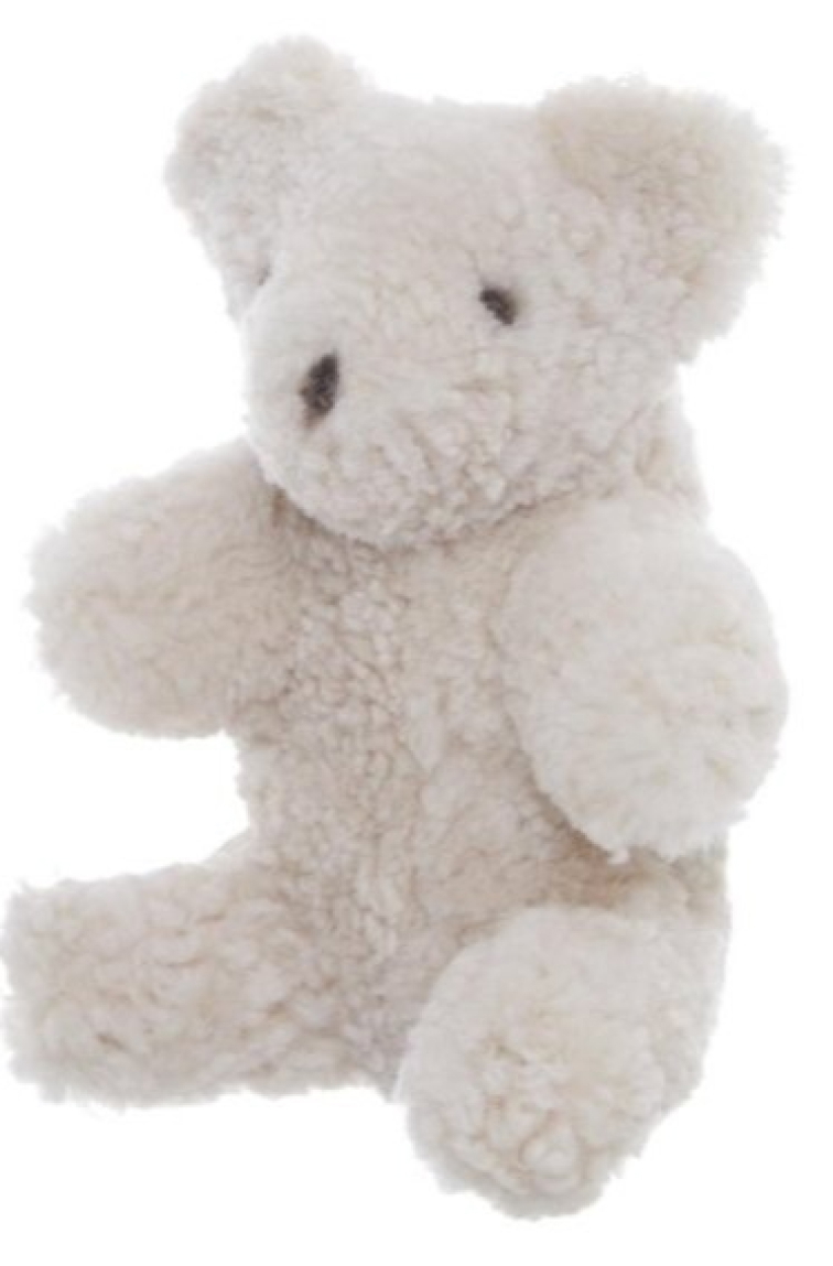 Kožešinový medvídek Teddy, kudrnatá kožešina Curly Pearl