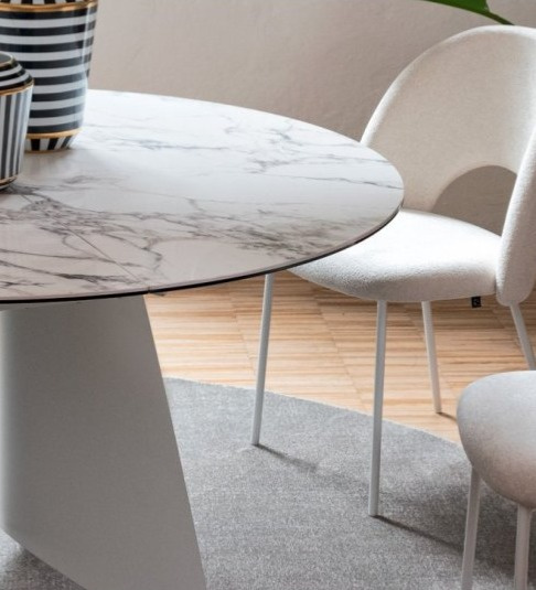 Kulatý stůl Orion, Ø140 cm, sklokeramika, CB4865-D 140