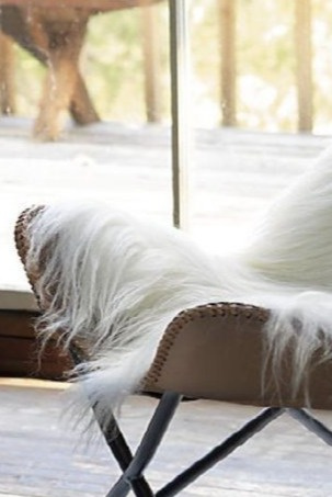 Islandská ovčí kožešina Molly, bílá, 90x60 cm
