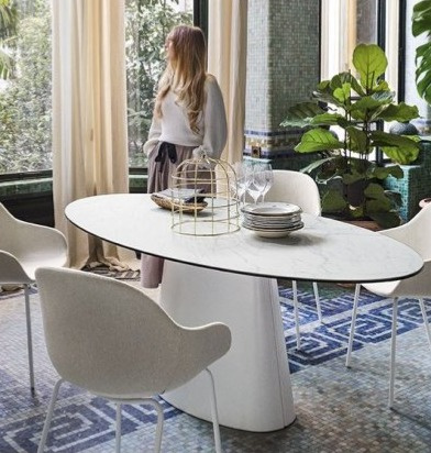 Oválný stůl Ellisse, 200x100 cm, CB4858-FE 200