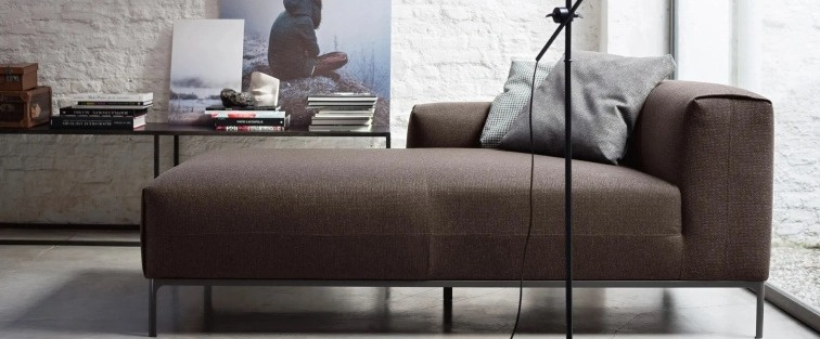 Minimalistická sedačka Spencer, 248 cm, látková, modulární