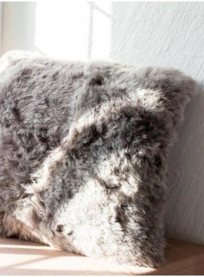 Kašmírový polštář Nanny Grey, šedý