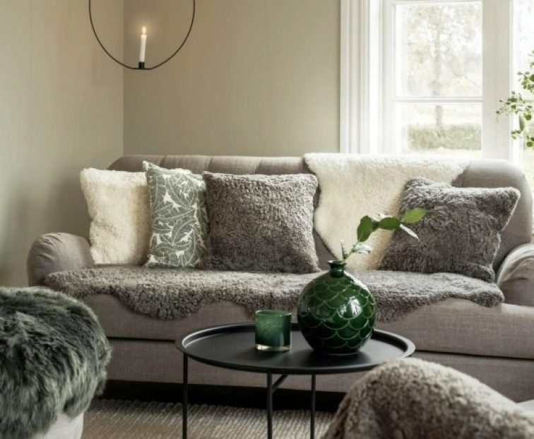 Kudrnatá australská kožešina Curly White, bílá, 95x60 cm