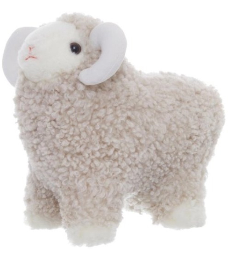 Kožešinová ovečka Ulle, kudrnatá kožešina Curly Pearl