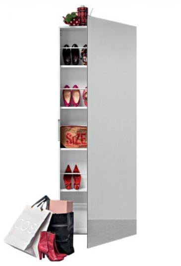 Botník Welcome, zrcadlové dveře pro 15 párů