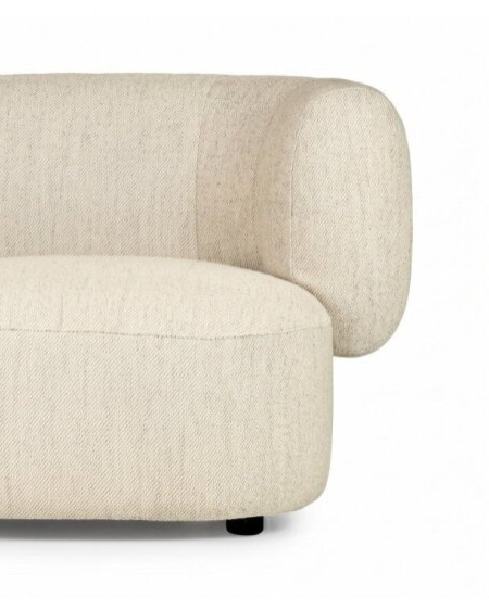 Křeslo Glen Lounge s čalouněnou nohou, CS3474-LA