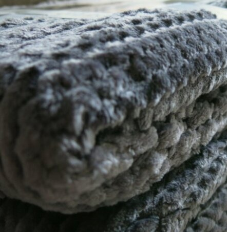 Pléd Lander Grey, šedý, 130x170 cm