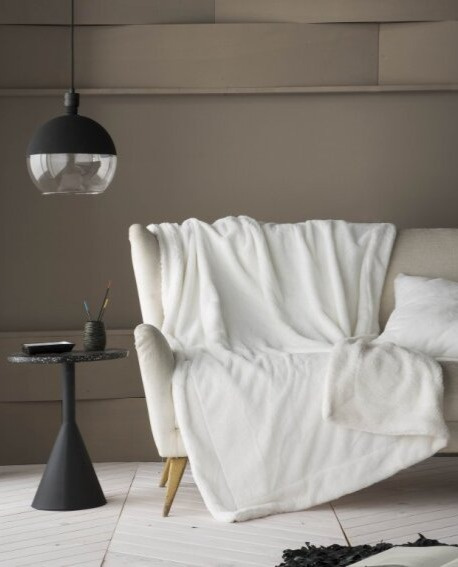 Pléd Tirol White, bílá, 130x170 cm