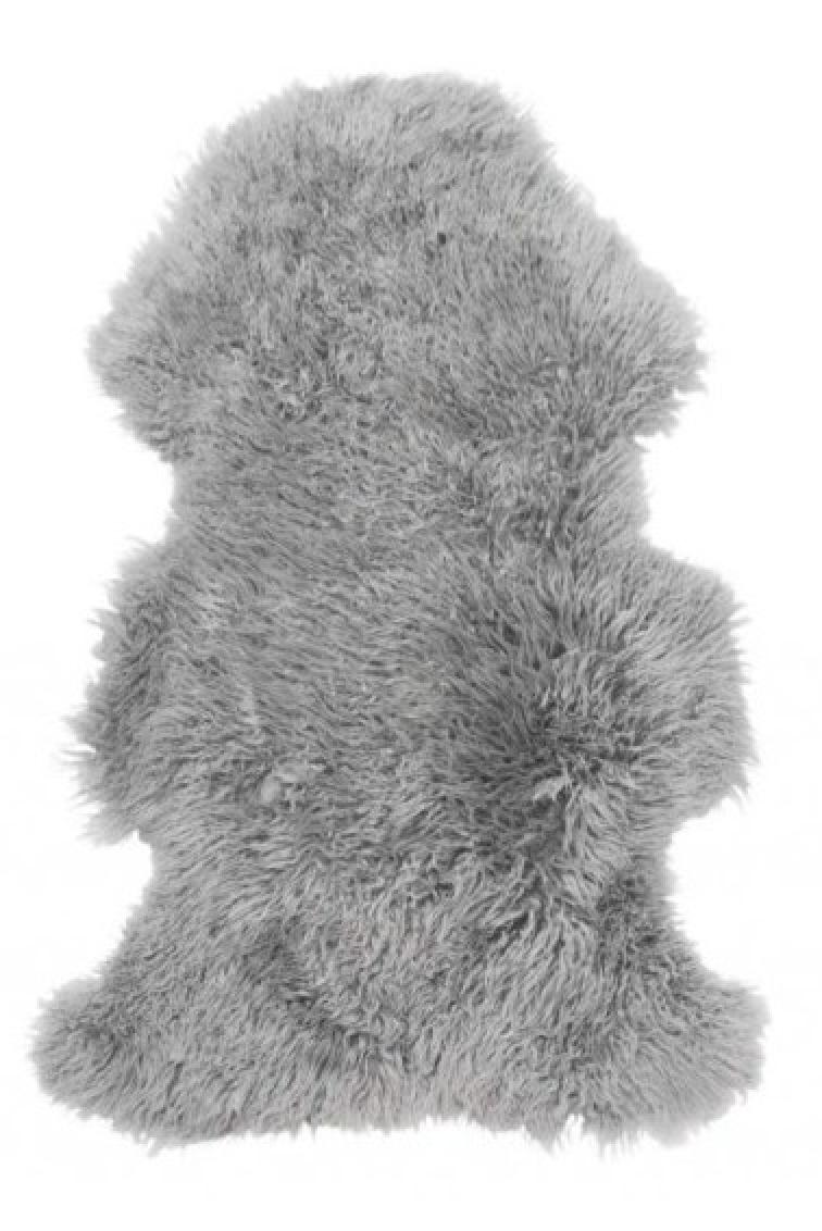 Frizzy australská kožešina, šedá